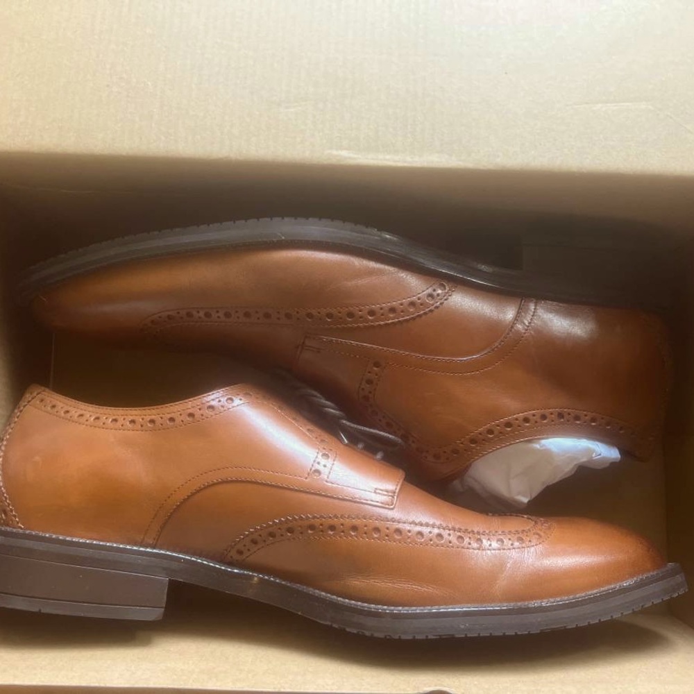 NIB Cole Haan Brown Leather Oxfords 13M